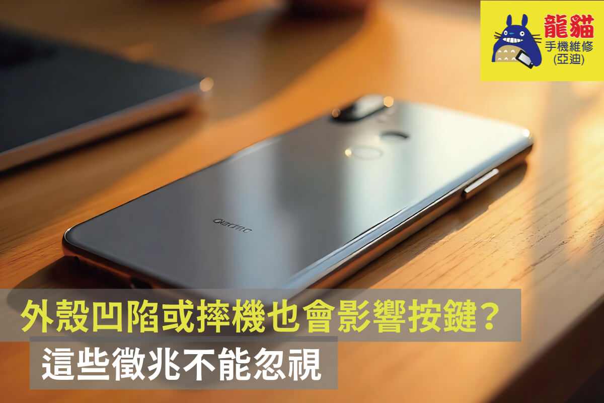 外殼凹陷或摔機也會影響按鍵-Android手機按鍵失靈怎麼辦